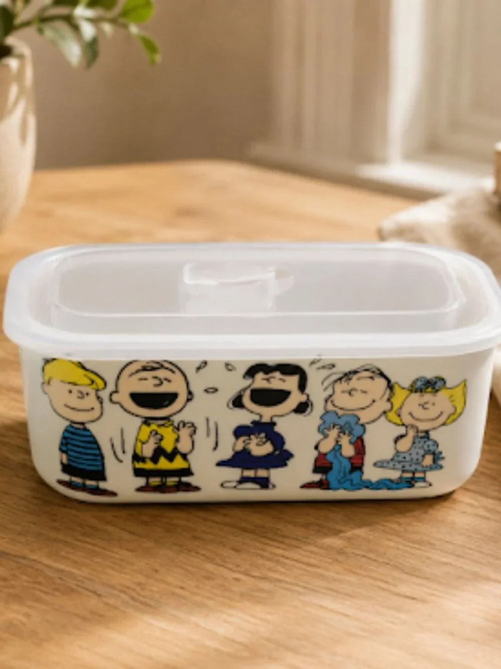 Peanuts Lunch Box – Snoopy & Friends Stoneware Food Container w/ Lid